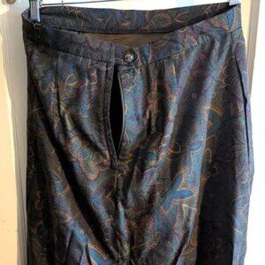 Vintage Paisley Pencil Skirt - Size 12